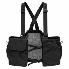 Lightweight Mesh Chest Rig Pack With Detachable Pouches