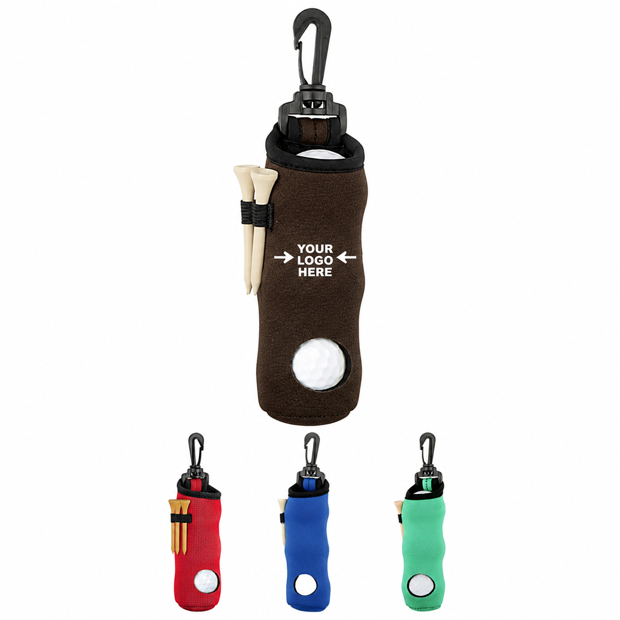 Lightweight Neoprene Golf Waist Pouch With Clip Attachment
