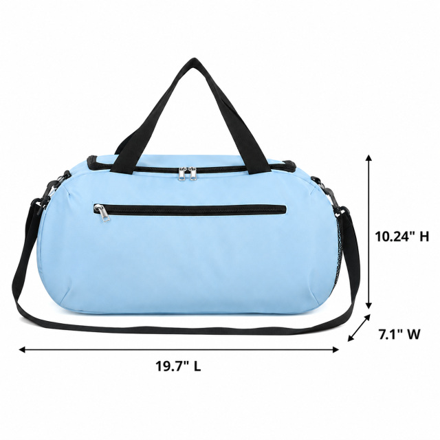 Lightweight Oxford Fitness Travel Bag With Adjustable Shoulder Strap