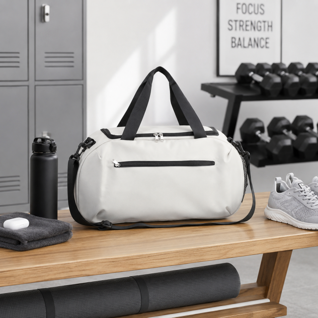 Lightweight Oxford Fitness Travel Bag With Adjustable Shoulder Strap