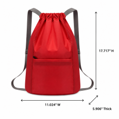 Lightweight Ripstop Drawstring Sports Backpack