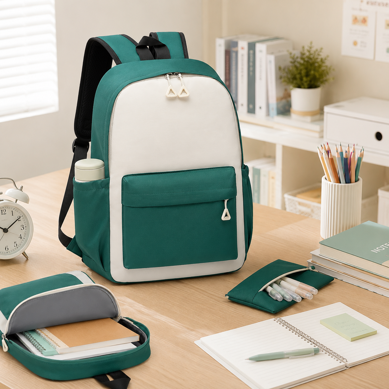 Lightweight Water Resistant Polyester Backpack