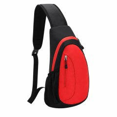 Lightweight Waterproof Polyester Sling Crossbody Bag With Bottle Holder