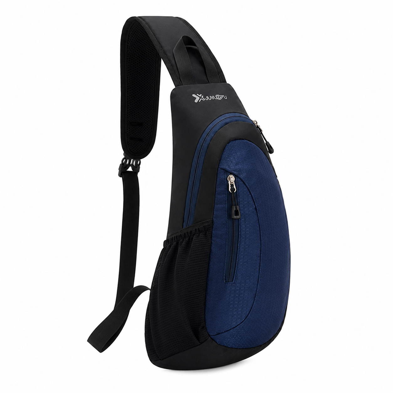 Lightweight Waterproof Polyester Sling Crossbody Bag With Bottle Holder