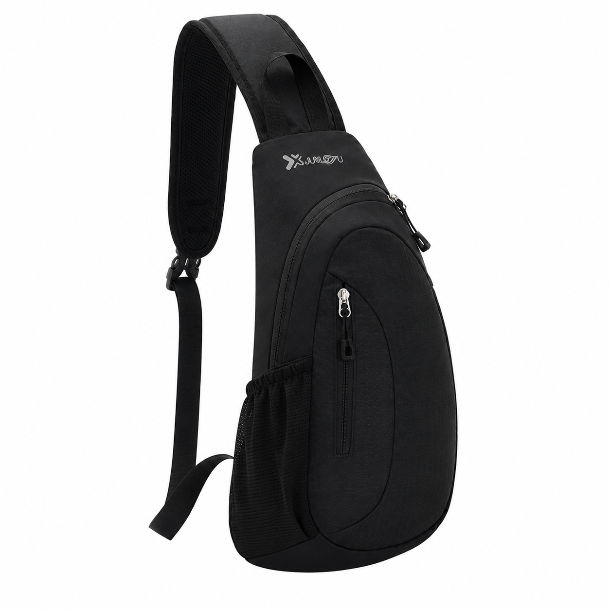 Lightweight Waterproof Polyester Sling Crossbody Bag With Bottle Holder