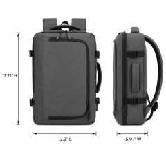 Men's Business Travel Backpack With USB Charging Port And Laptop Compartment