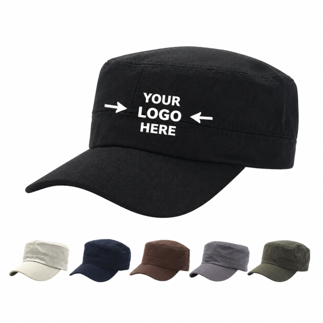 Military Style Adjustable Cadet Cap Hat