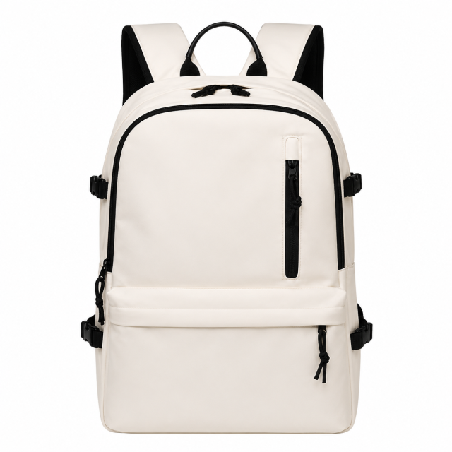 Multi Functional Laptop Backpack With Front Zip Pockets