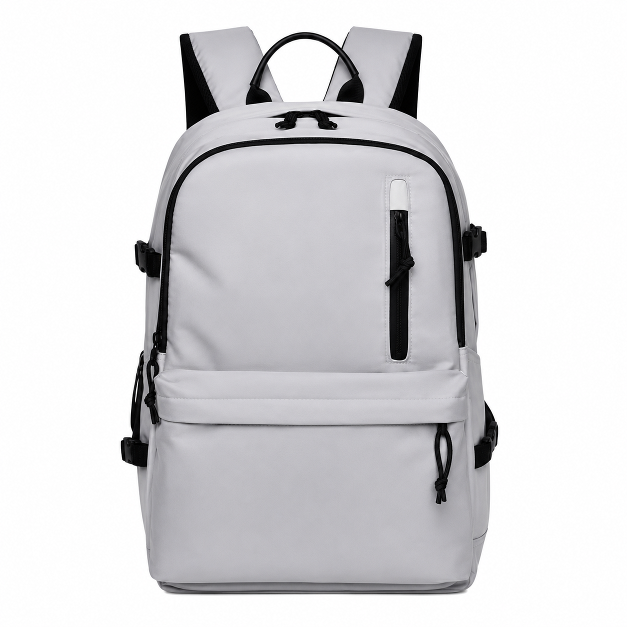 Multi Functional Laptop Backpack With Front Zip Pockets