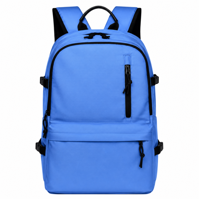 Multi Functional Laptop Backpack With Front Zip Pockets