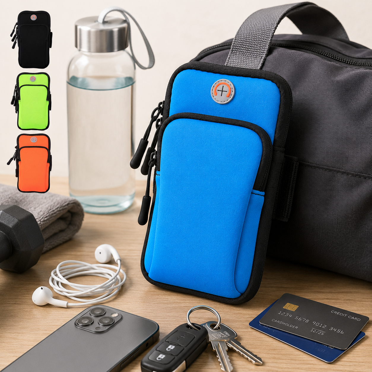 Neoprene Adjustable Arm Bag Phone Holder For Fitness And Outdoor Activities