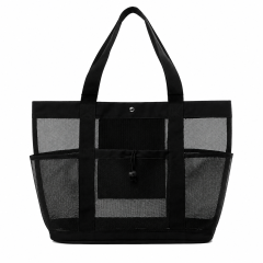 Oversized Breathable Mesh Beach Tote Bag