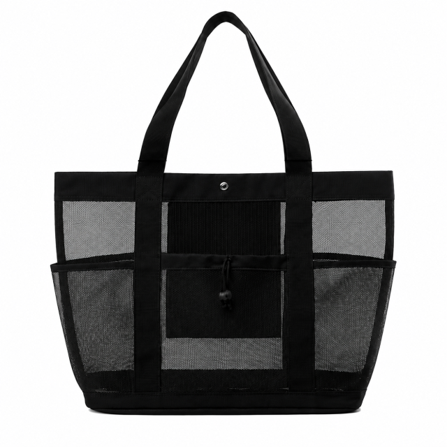 Oversized Breathable Mesh Beach Tote Bag