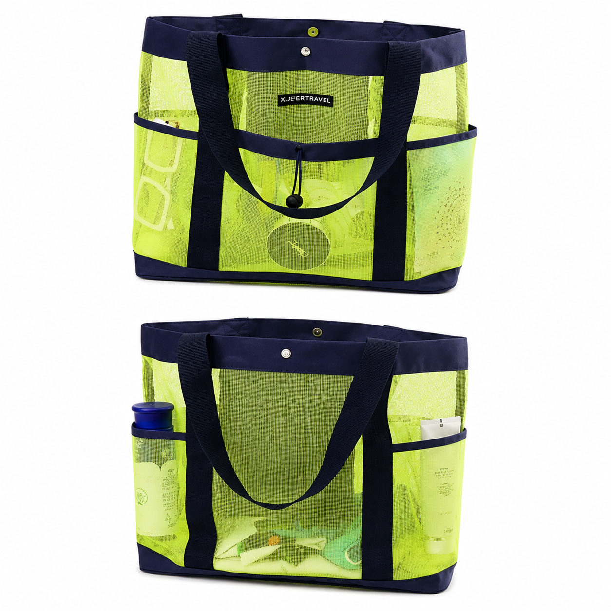Oversized Breathable Mesh Beach Tote Bag