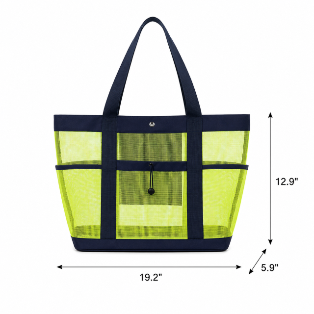 Oversized Breathable Mesh Beach Tote Bag