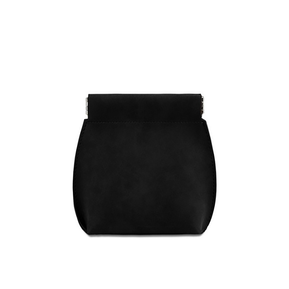 PU Leather Spring Closure Storage Pouch