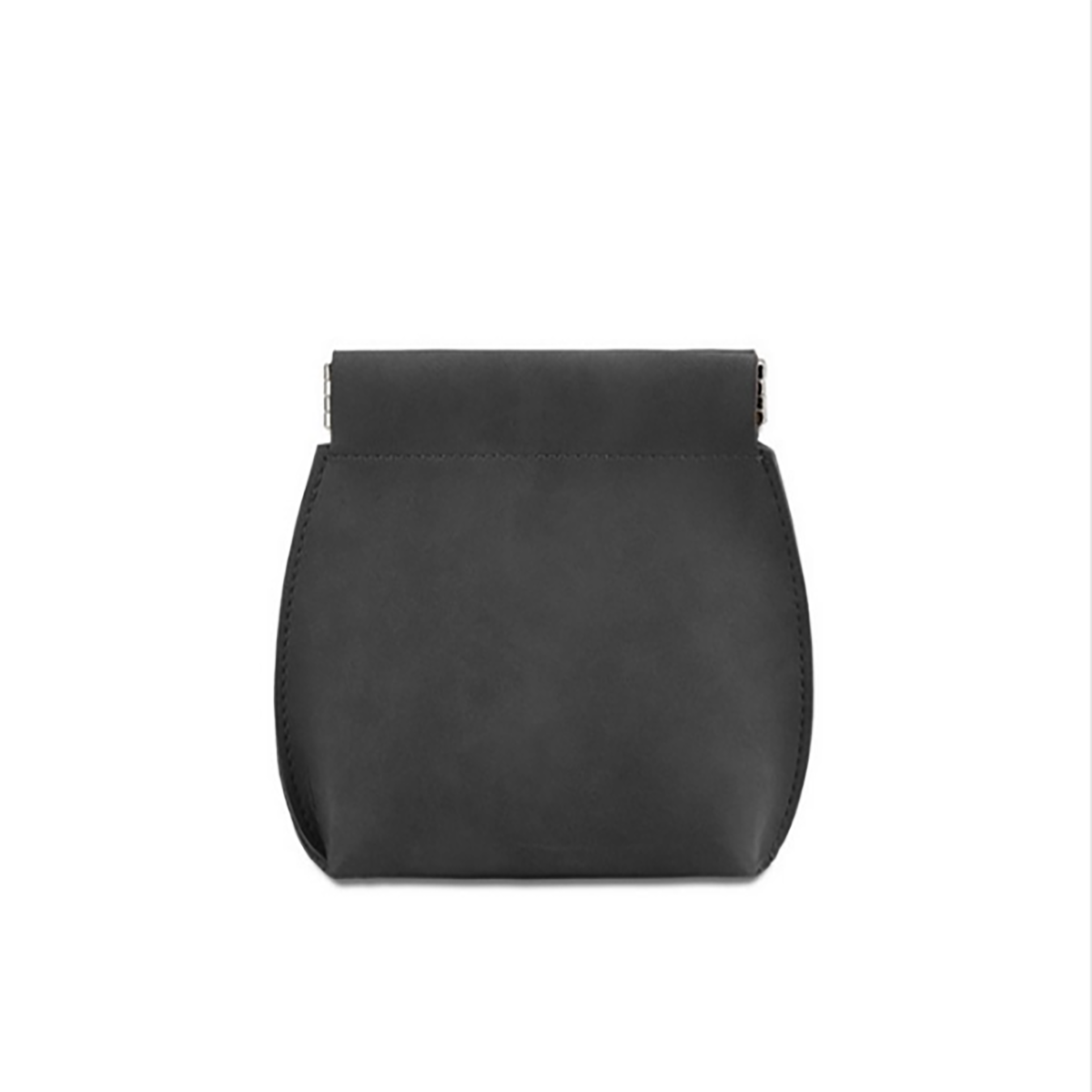 PU Leather Spring Closure Storage Pouch