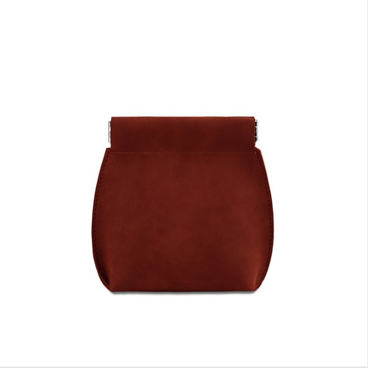 PU Leather Spring Closure Storage Pouch