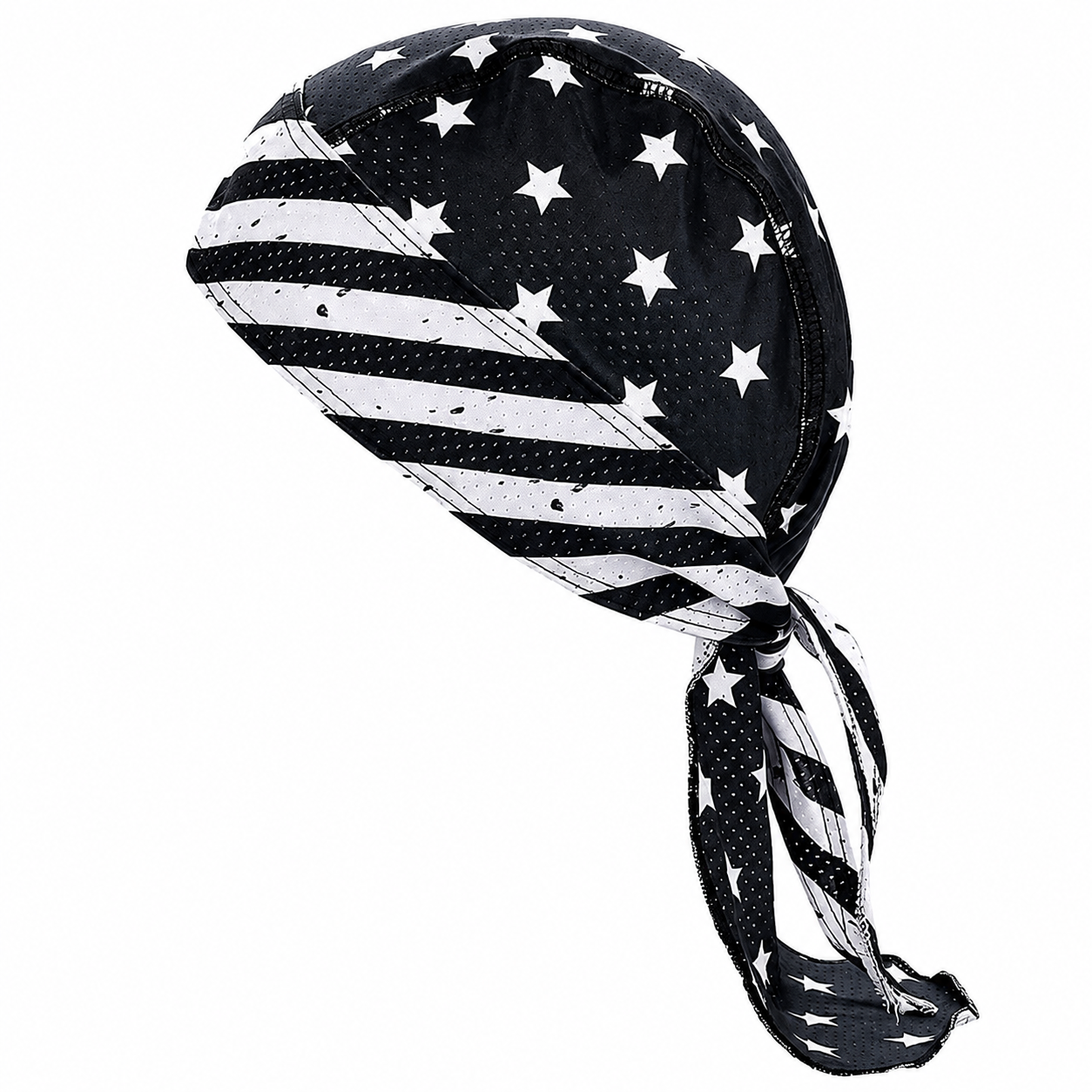 Patriotic Stars And Stripes Mesh Head Wrap