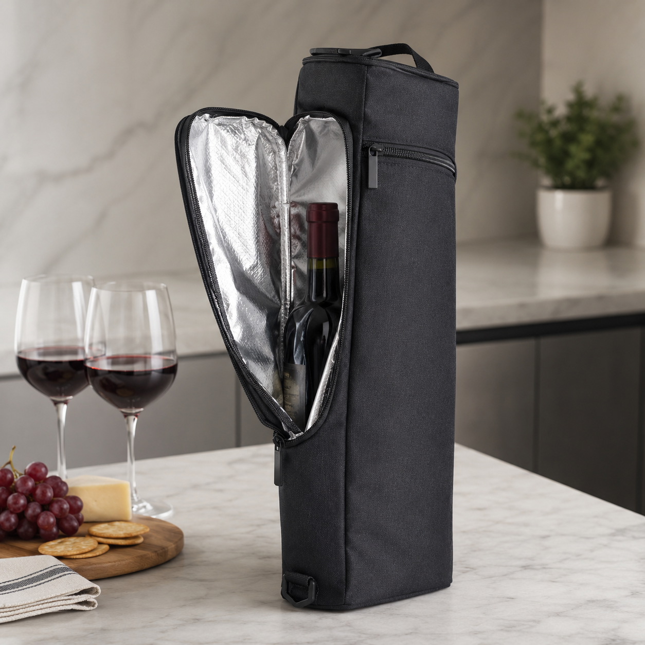Portable Golf Cooler Bag With Insulated Storage Compartment