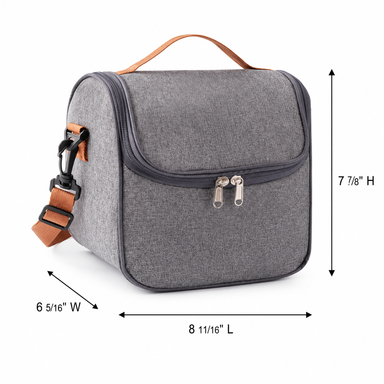 Portable Insulated Crossbody Lunch Bag