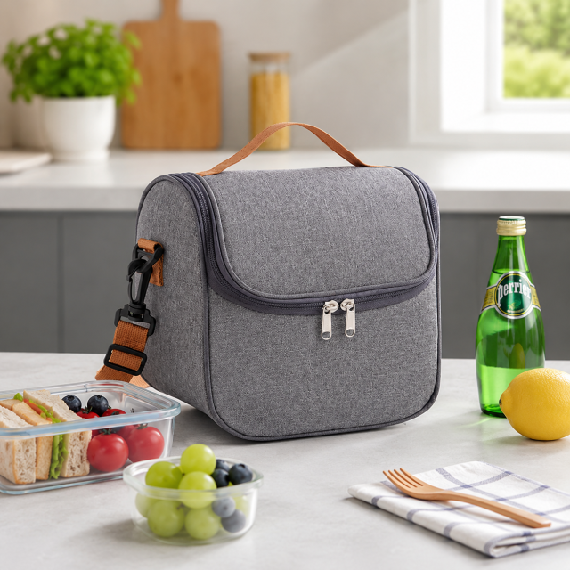 Portable Insulated Crossbody Lunch Bag
