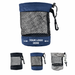 Portable Mesh Golf Bag Organizer With Lightweight Storage Design