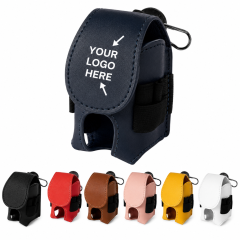 Premium Leather Golf Valuables Pouch With Belt Clip And Magnetic Closure