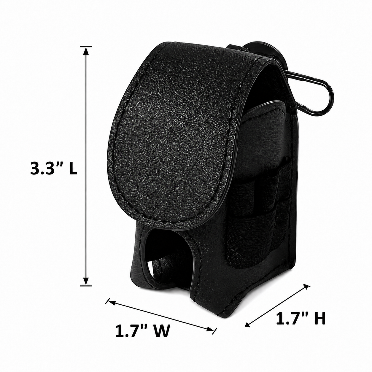 Premium Leather Golf Valuables Pouch With Belt Clip And Magnetic Closure