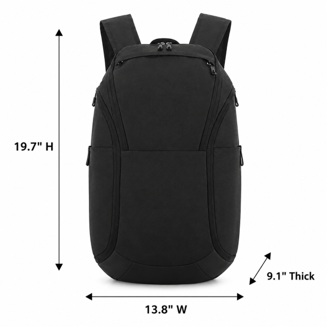 Premium Oxford Basketball Backpack With Ball Compartment