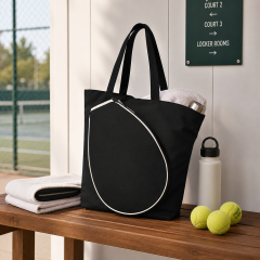 Retro Three Color Waterproof Sports Handbag With Racket Compartment