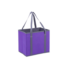 Reusable Non Woven Grocery Shopping Bag With Reinforced Handles