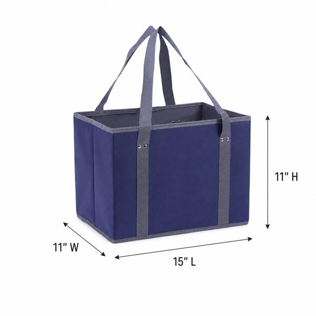 Reusable Non Woven Grocery Shopping Bag With Reinforced Handles