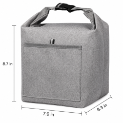 Roll Top Oxford Insulated Lunch Bag