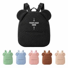 Sherpa Bear Plush Kids Backpack