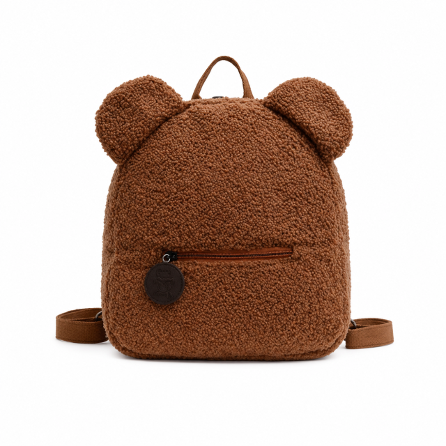 Sherpa Bear Plush Kids Backpack