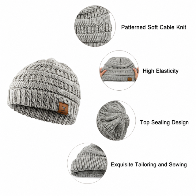Soft Knitted Baby Winter Cap