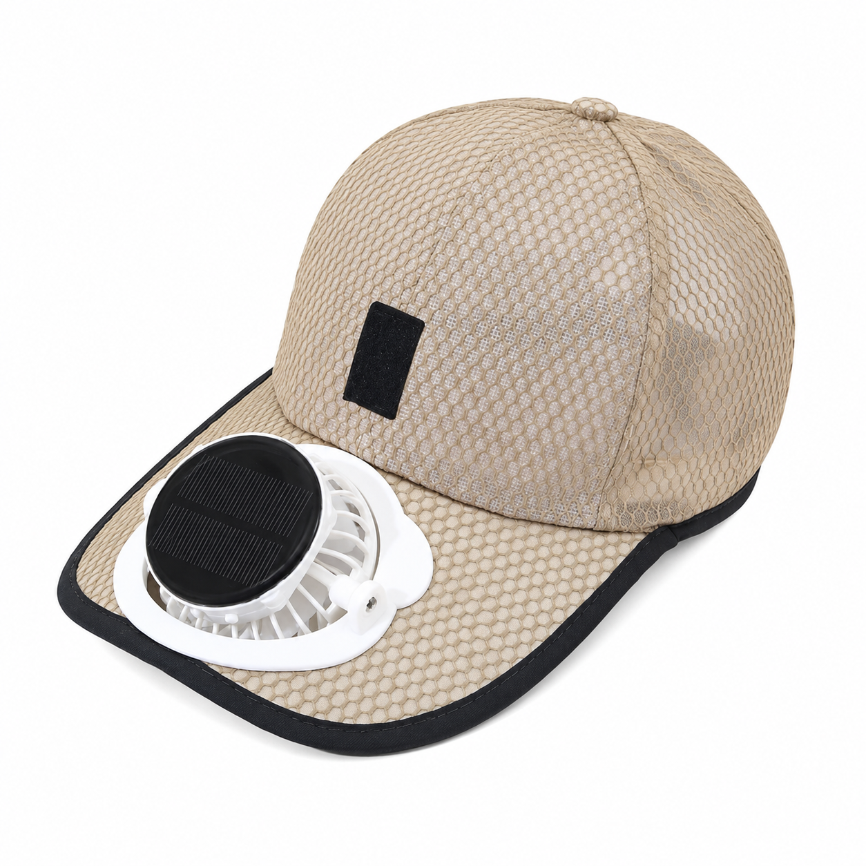 Solar Fan Straw Baseball Cap