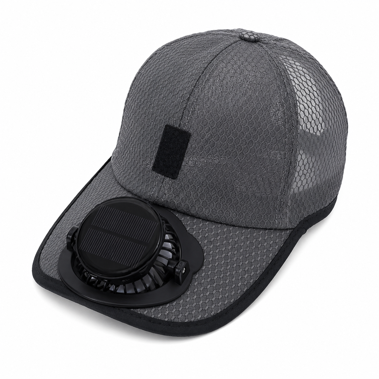 Solar Fan Straw Baseball Cap
