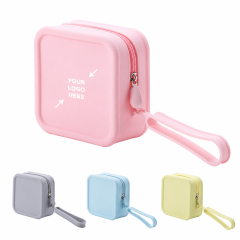 Square Silicone Travel Storage Pouch