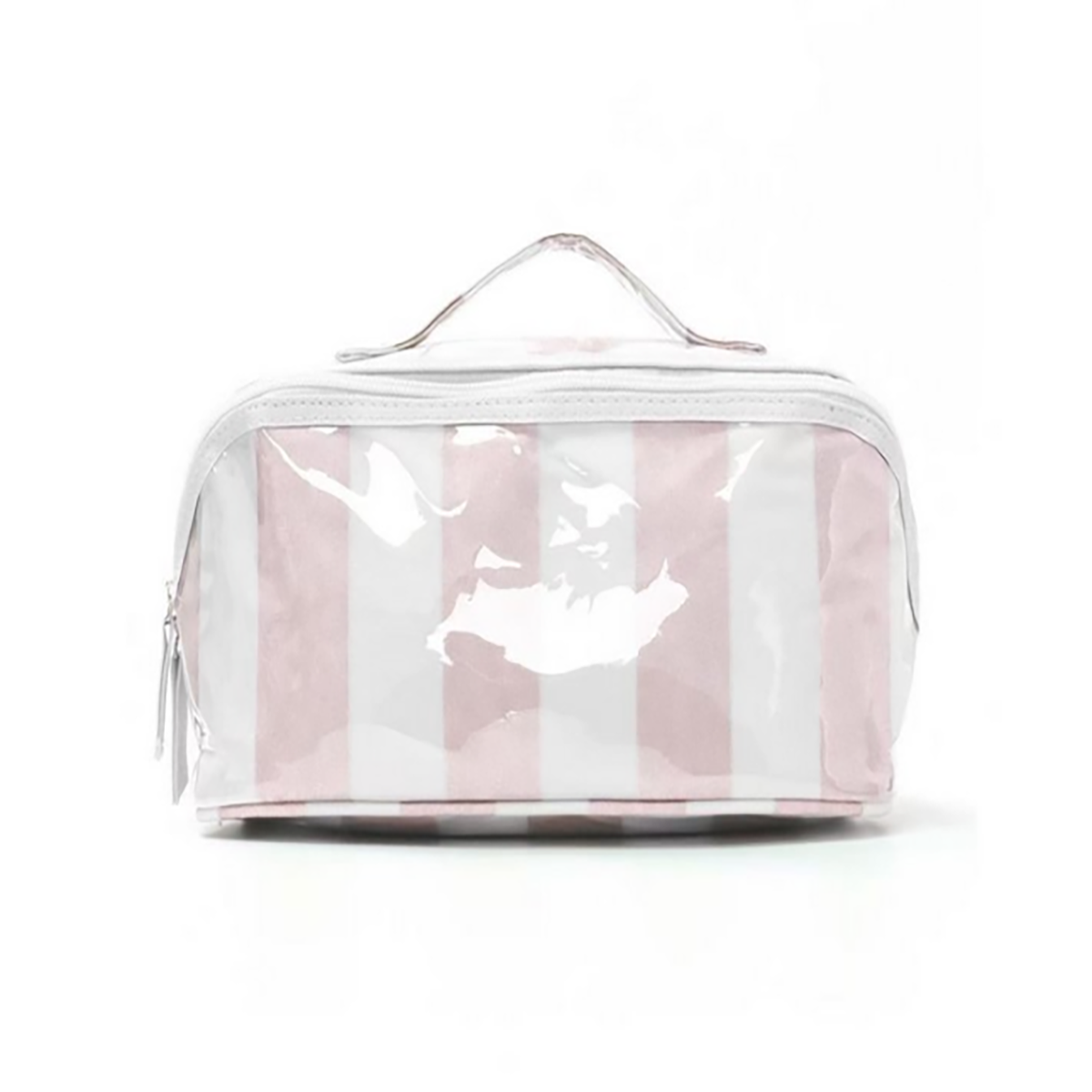 Transparent PVC Checked Pattern Makeup Bag