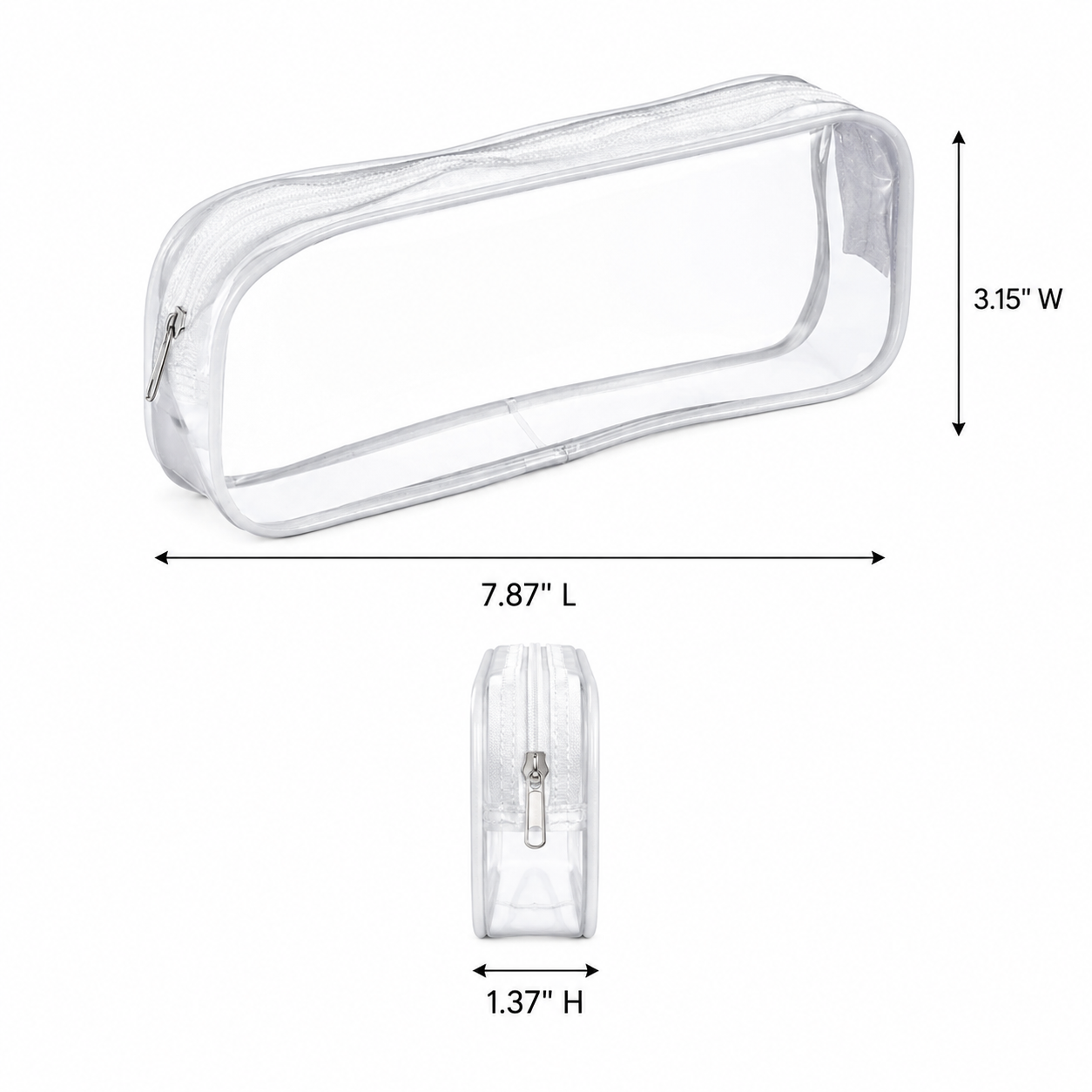 Transparent PVC Clear Pencil Case
