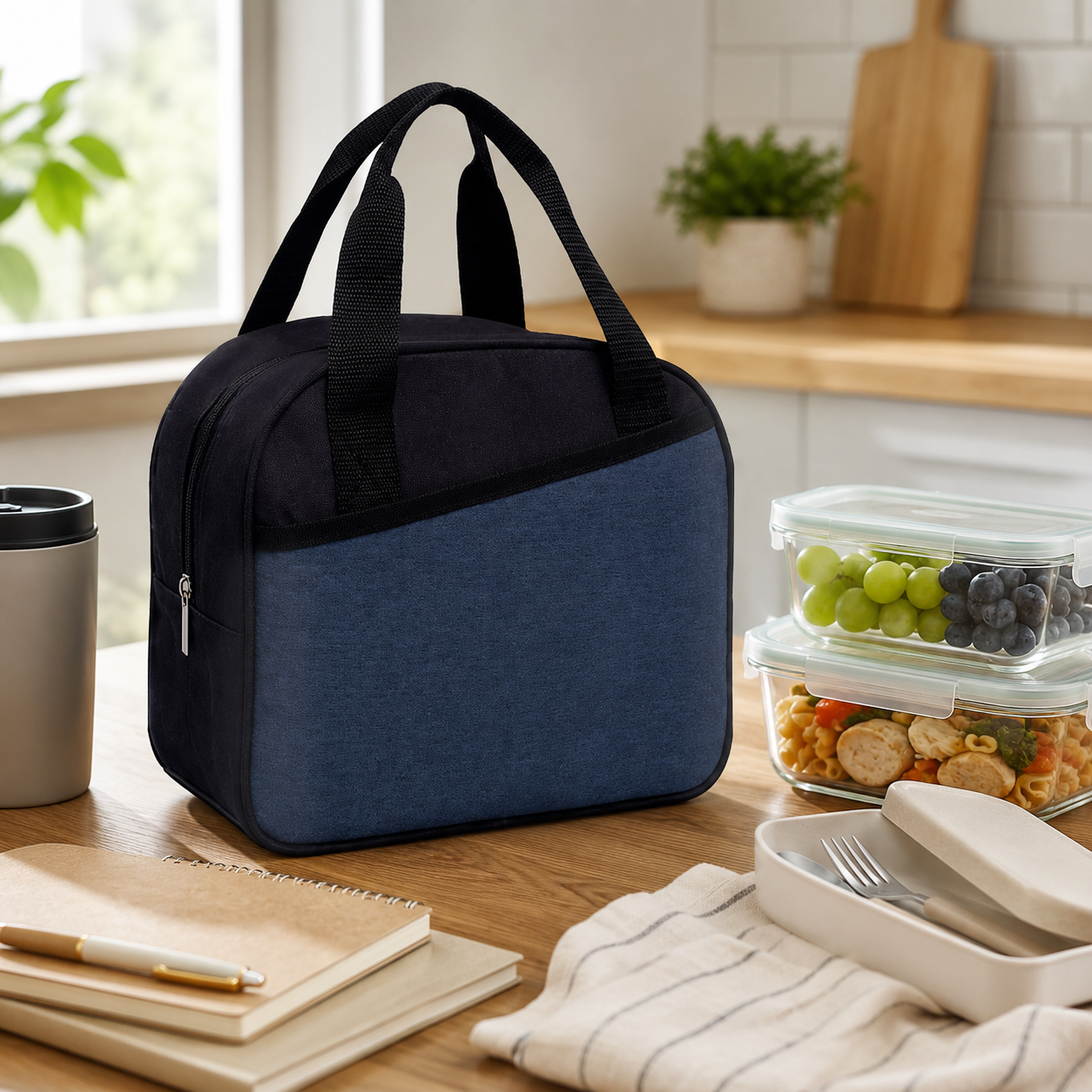 Triple Layer Insulated Oxford Lunch Cooler Bag