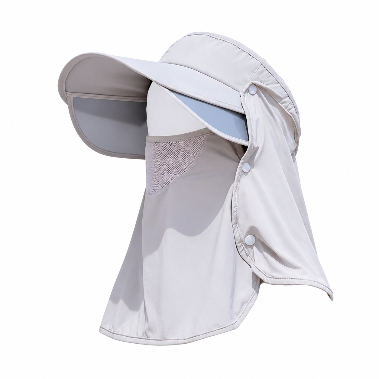 Convertible UV Protection Snap-On Sun Hat