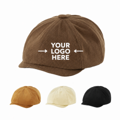 Vintage Adjustable Newsboy Flat Cap