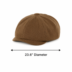 Vintage Adjustable Newsboy Flat Cap