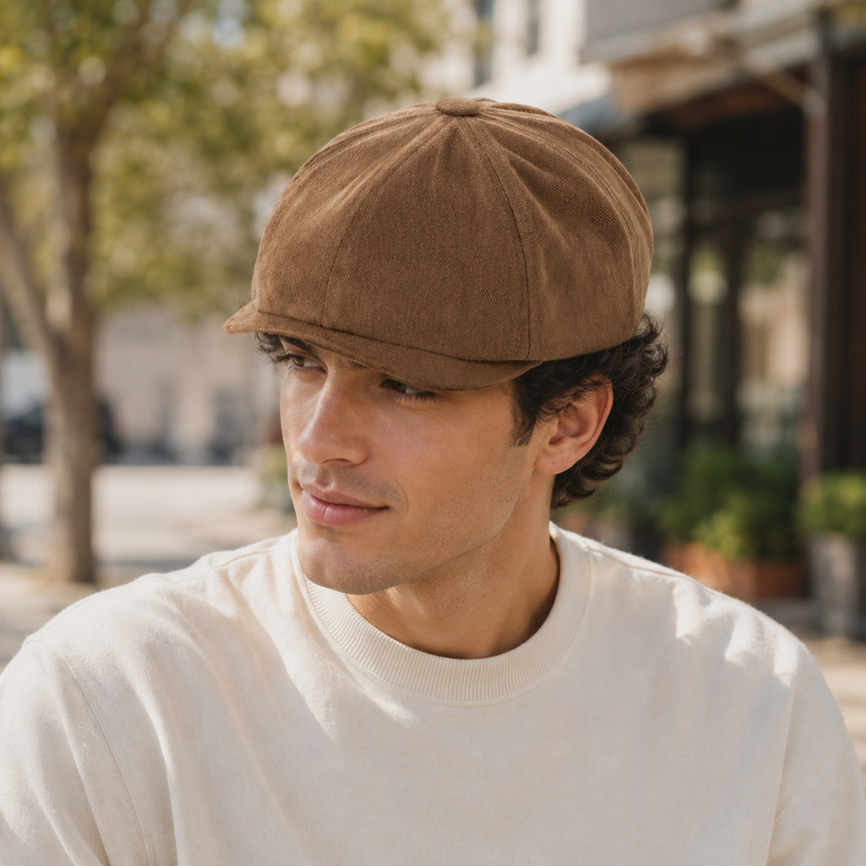 Vintage Adjustable Newsboy Flat Cap