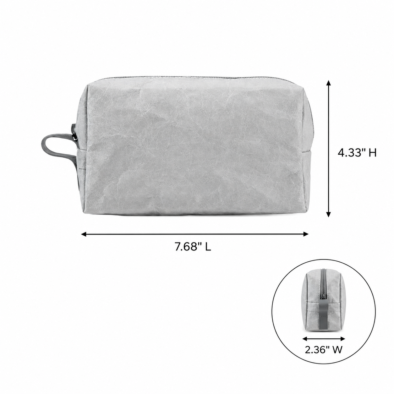 Washed Kraft Paper Storage Organizer Bag