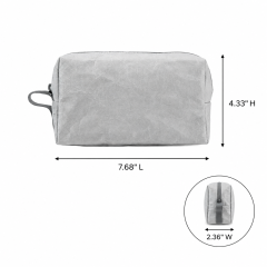 Washed Kraft Paper Storage Organizer Bag