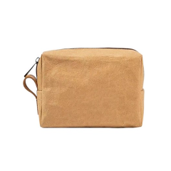 Washed Kraft Paper Storage Organizer Bag